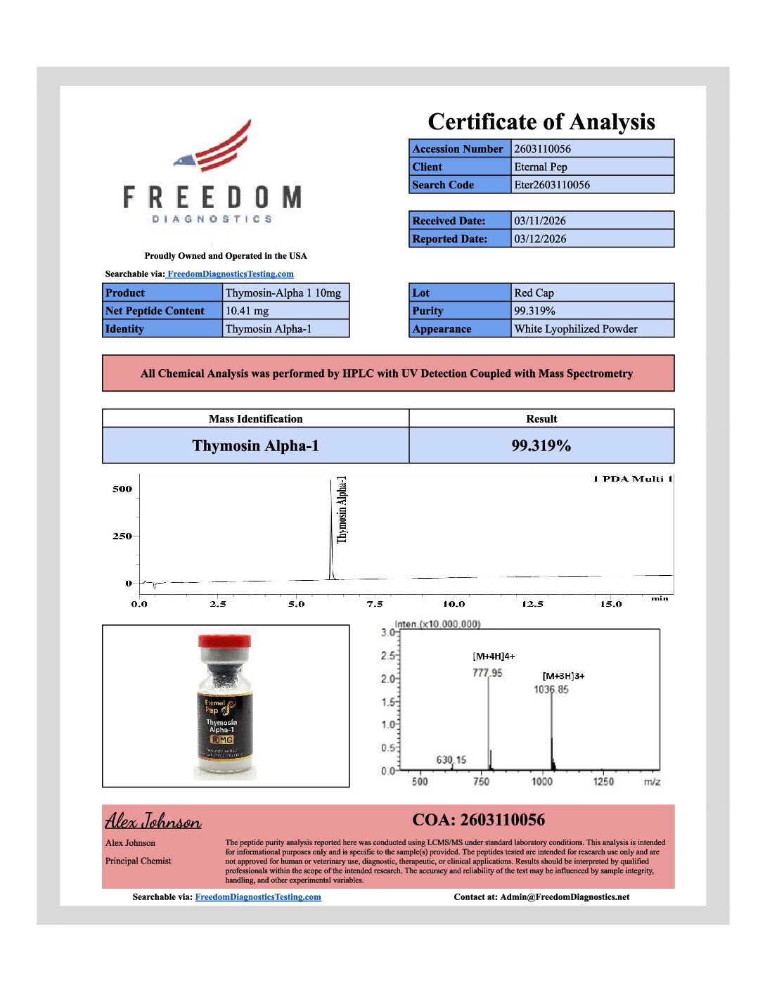 Thymosin Alpha-1 10MG - Image 2